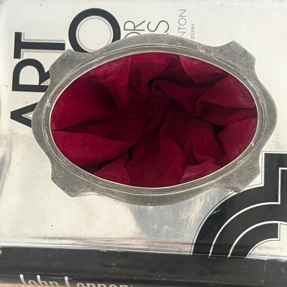 Vintage Godinger Silver-Plated Jewelry Box with Red Velvet Lining - Picture 5 of 11